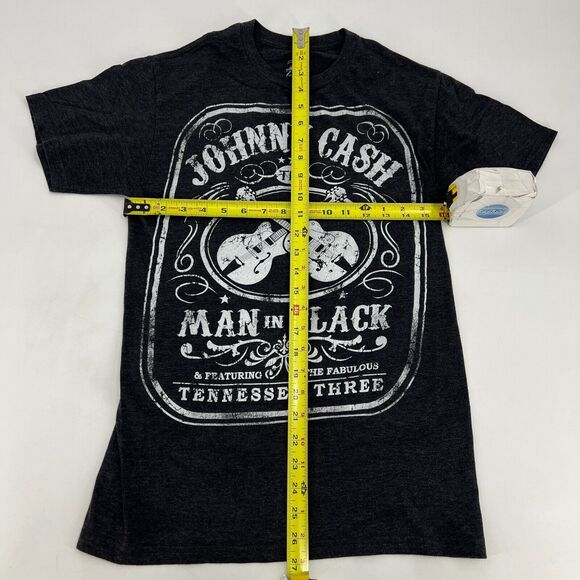 Johnny Cash Man In Black Short Sleeve Pullover Cotton T Shirt Sz S - Picture 5 of 7